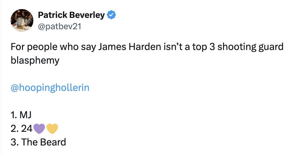 开云app下载入口官网-贝弗利：那些说哈登不是联盟前三得分后卫的人简直是亵渎神明